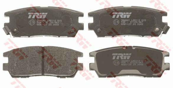 TRW DISC BRAKE PADS - TecDoc 2