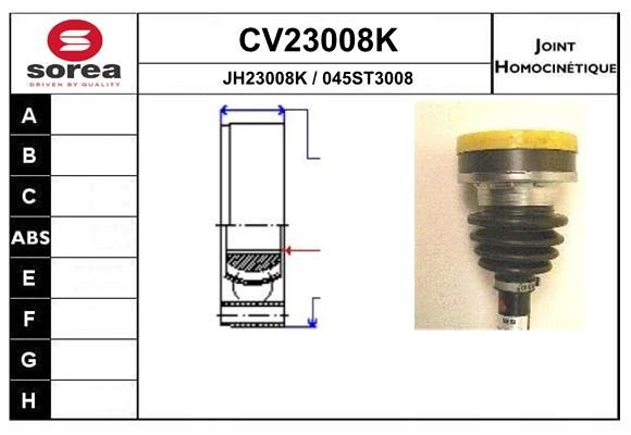 Gelenksatz, Antriebswelle