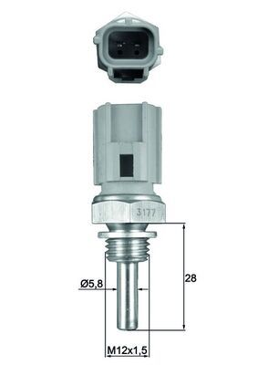 Sensor, coolant temperature TSE 27