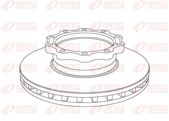 NCA1038.20 REMSA Heavy Duty Brake Disc féktárcsa