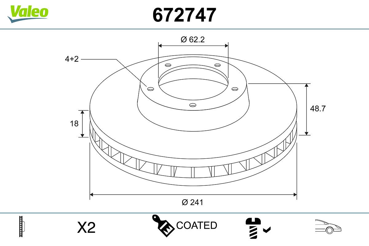 Brake Disc 672747