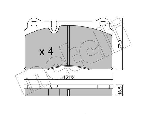 Brake Pad Set, disc brake 22-0659-0