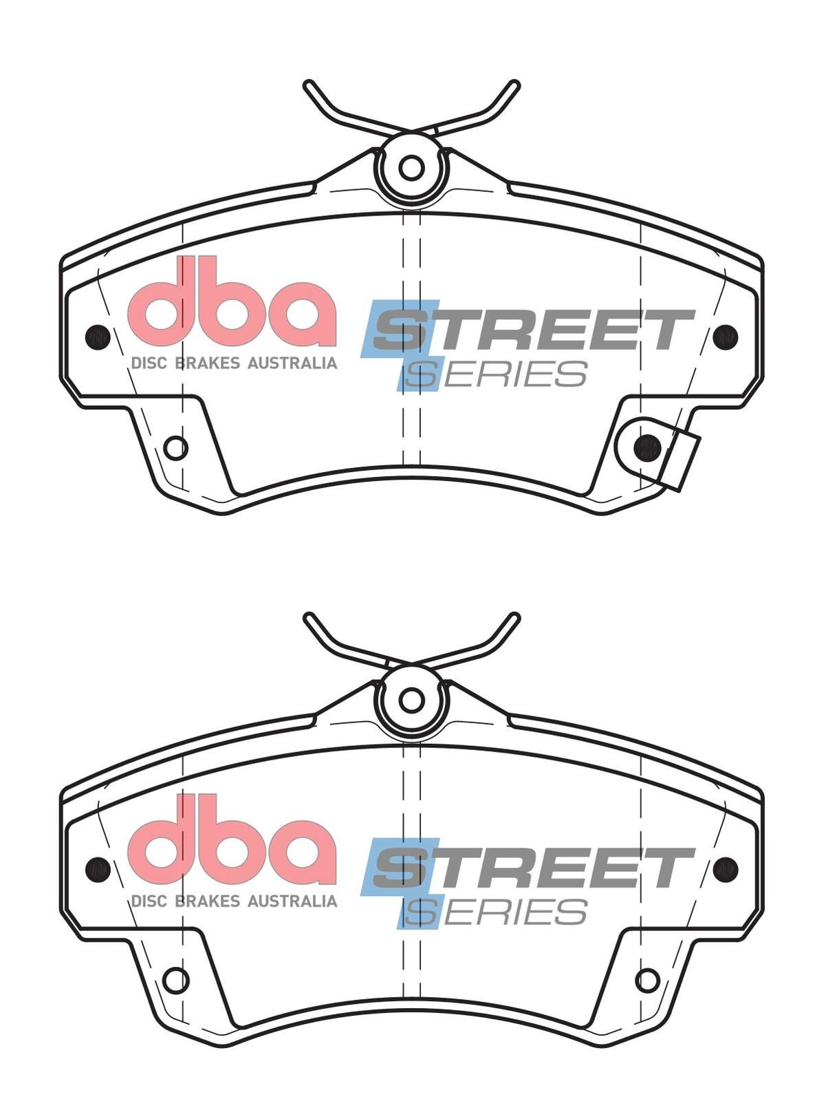 DBA SS STREET SERIES BRAKE PADS [ Chrysler PT Cruiser 2000-2010 F ] - TecDoc Only