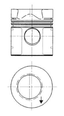 92525700 KOLBENSCHMIDT dugattyú