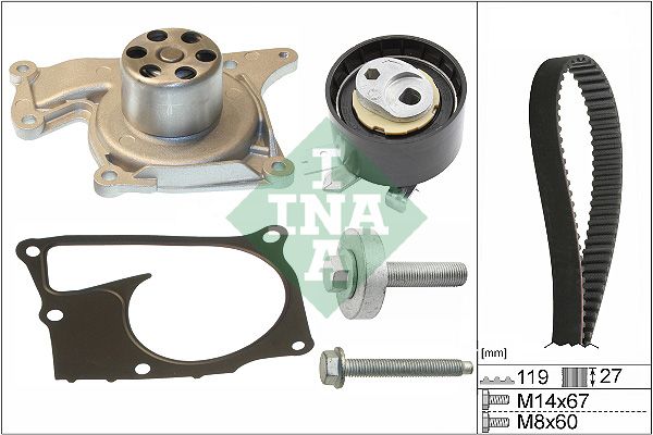 Water Pump & Timing Belt Kit 530 0607 30