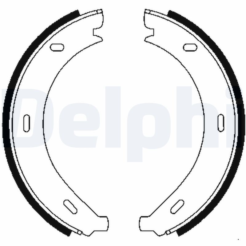 BRP BRS1902 Brake Shoe Set, parking brake