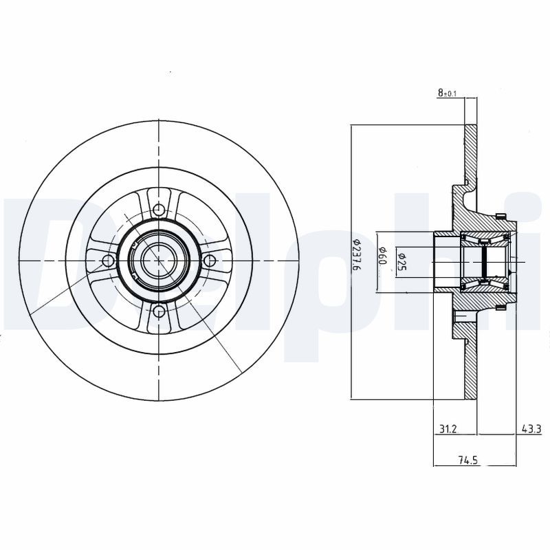 Brake Disc BG9025RS