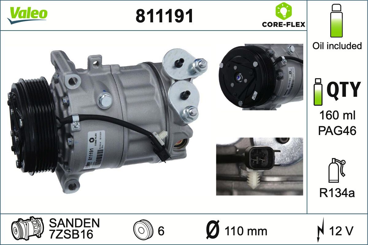 VALEO 811191 - Kompressor, Klimaanlage
