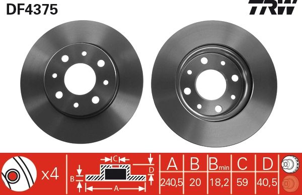 PAIRE DE DISQUES  9900