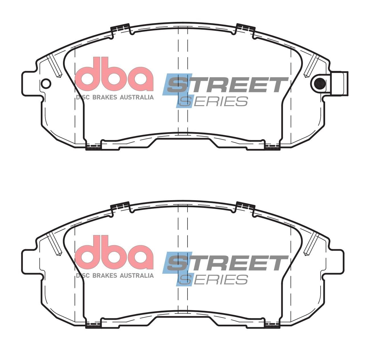 DBA SS STREET SERIES BRAKE PADS [ Nissan 1989-99 F ] - TecDoc Only