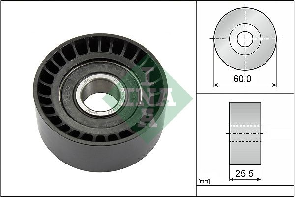 Deflection/Guide Pulley, V-ribbed belt 532 0243 10