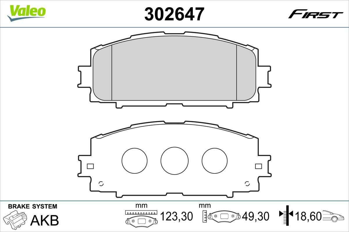 Brake Pad Set, disc brake 302647