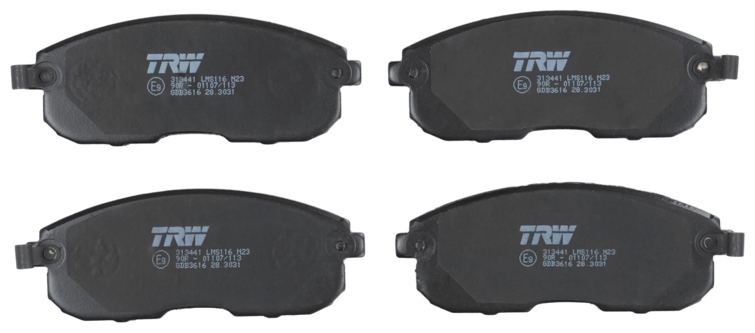 TRW DISC BRAKE PADS - TecDoc 2