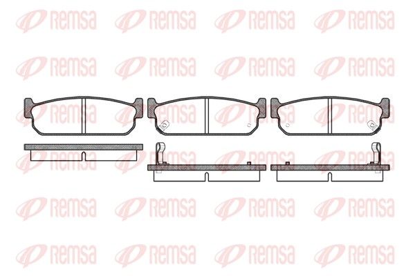 Premium Rear Brake Pad Set