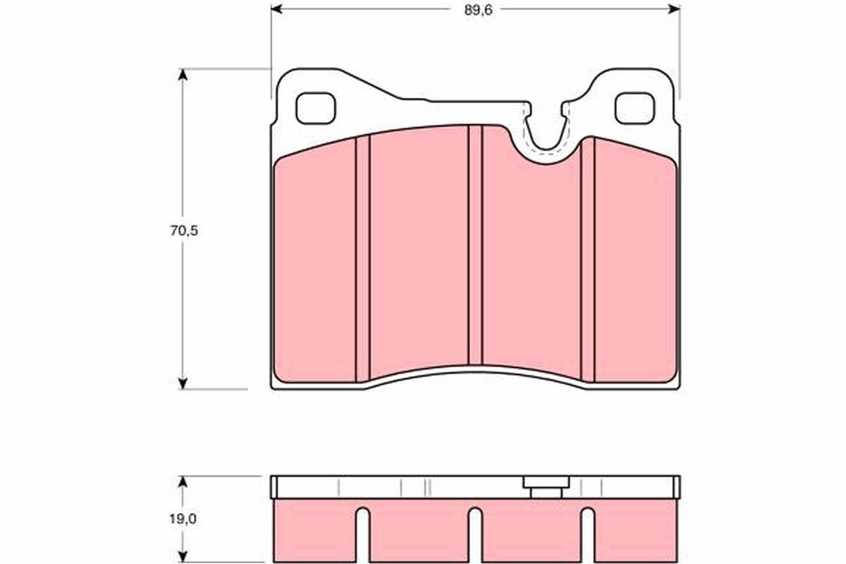 Brake Pad Set, disc brake GDB261