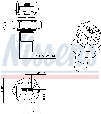 Sensor, K&uuml;hlmitteltemperatur
