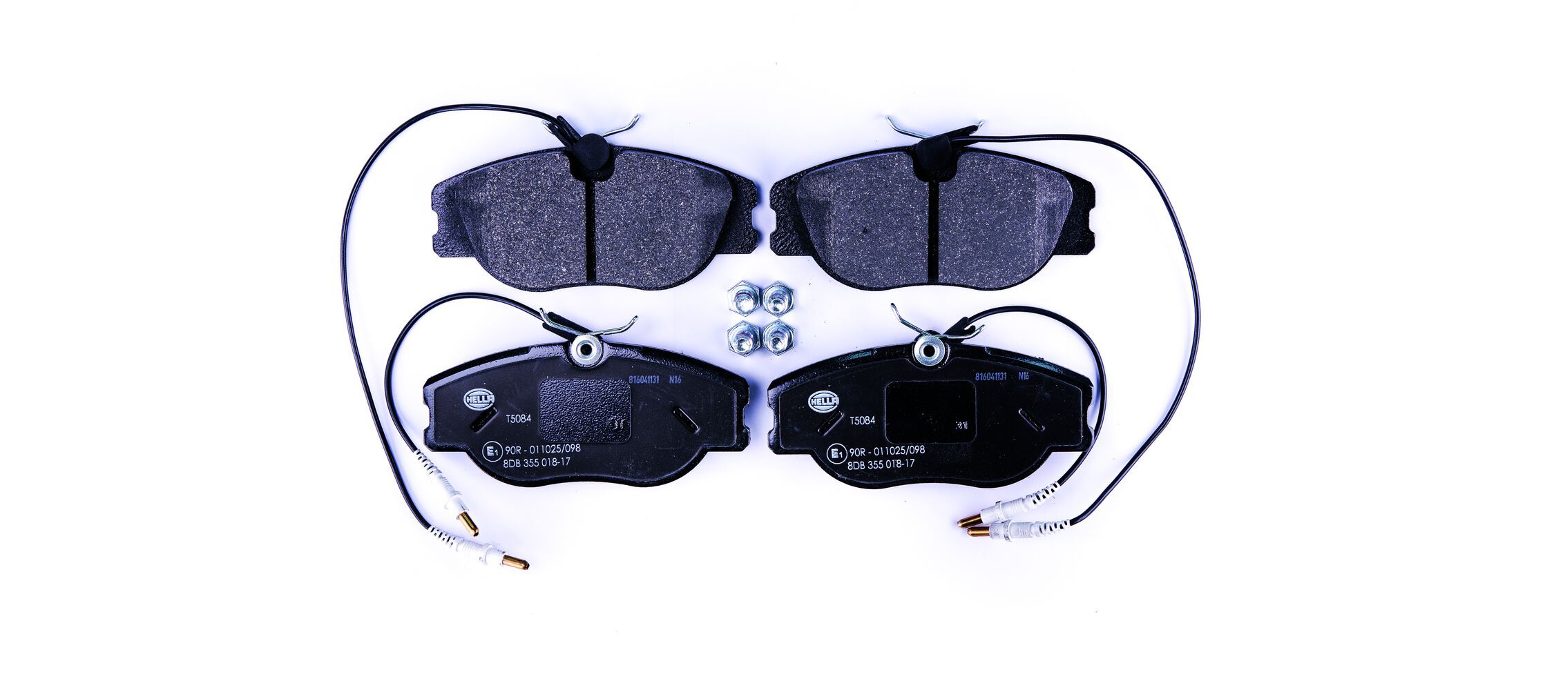 HELLA 8DB 355 018-171 - Bremsbelagsatz, Scheibenbremse