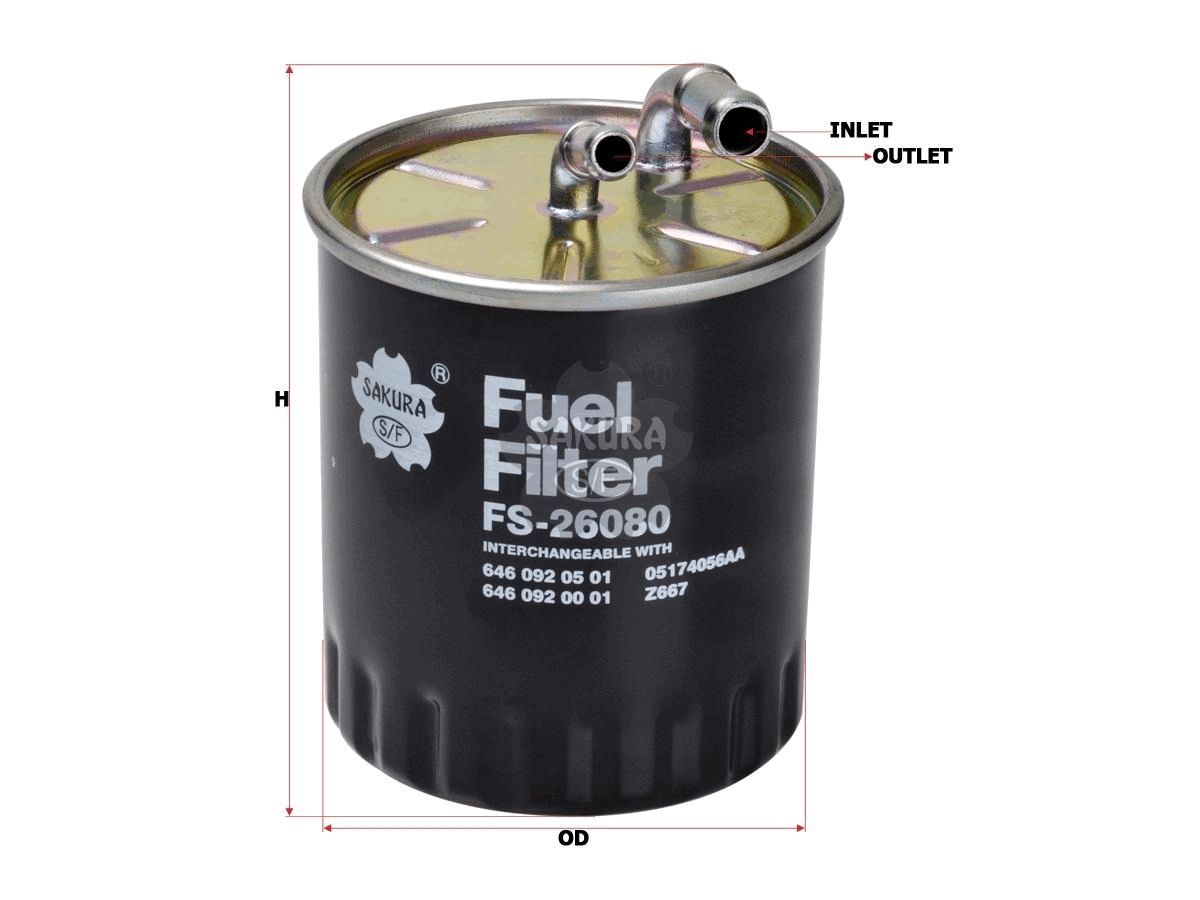 FUEL FILTER FITS Z667 - TecDoc Only