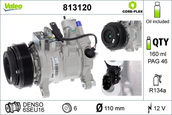 VALEO 813120 Compressor, air conditioning