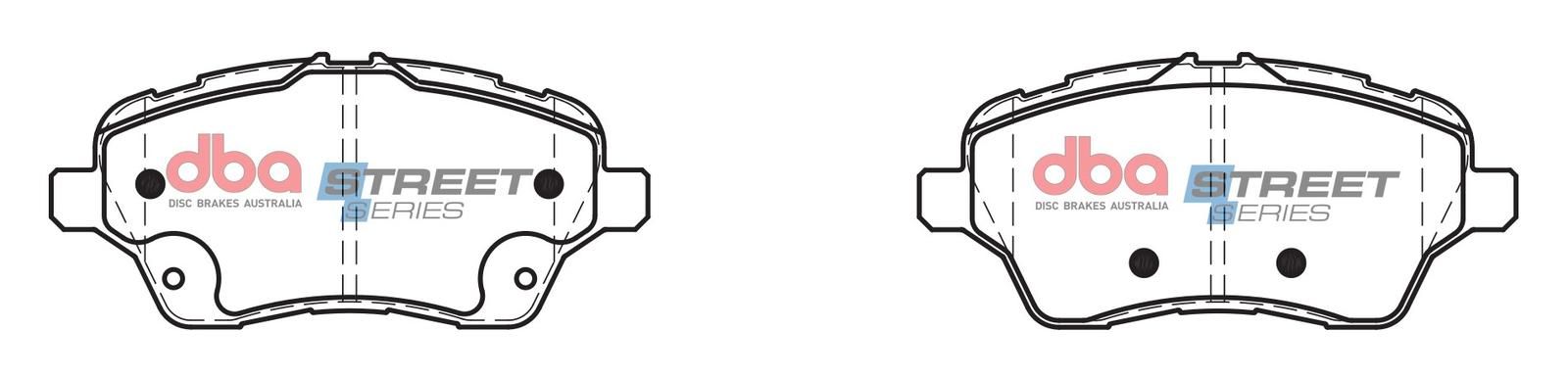 DBA SS STREET SERIES BRAKE PADS [ Ford Fiesta 2013 - 2018 F ] - TecDoc Only
