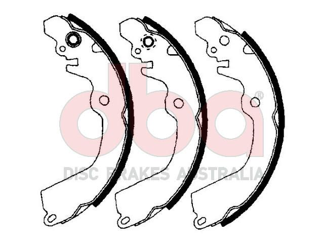 Street Series Brake Shoes [Mitsubishi Lancer / Mirage 203.2mm] - TecDoc Only