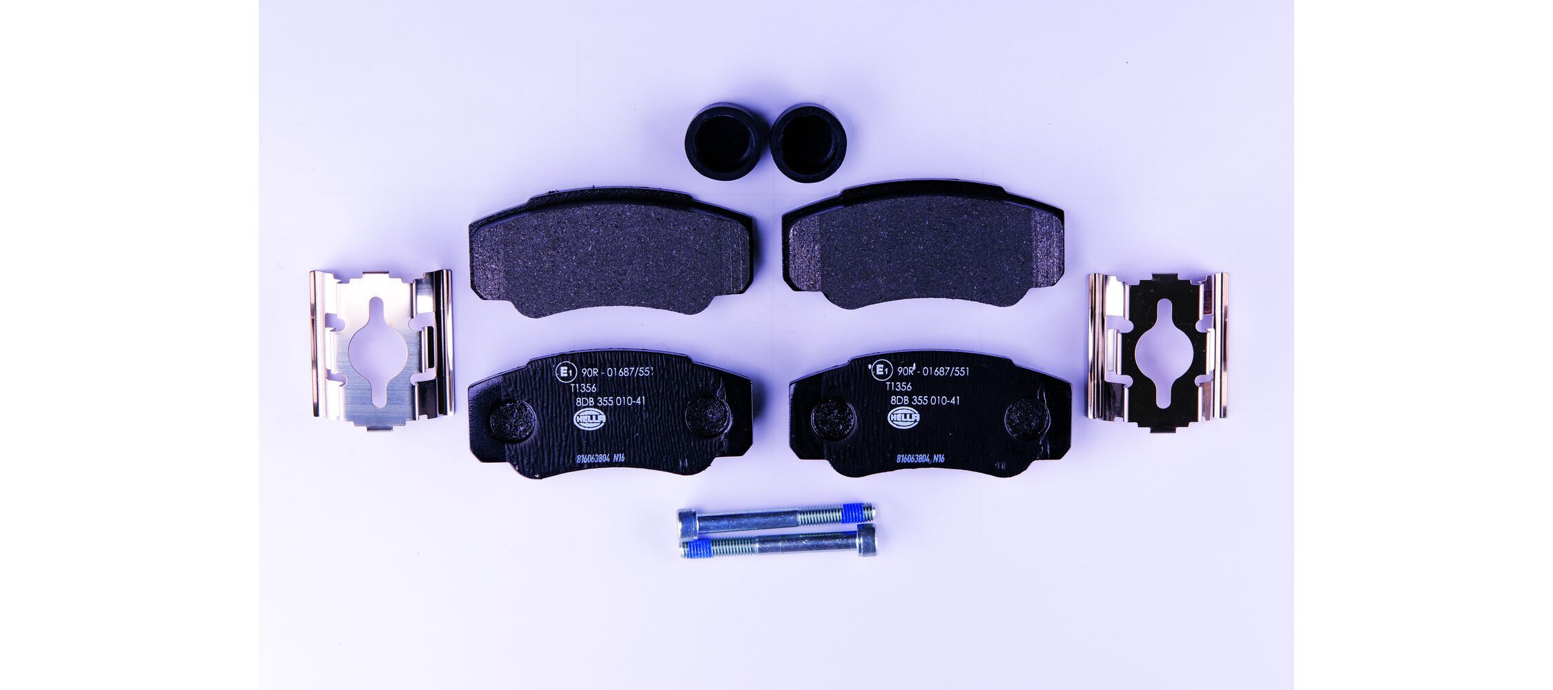 HELLA 8DB 355 010-411 - Bremsbelagsatz, Scheibenbremse