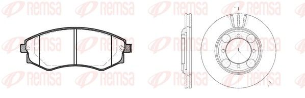 8318.00 REMSA Twin Kit Fék készlet, tárcsafék