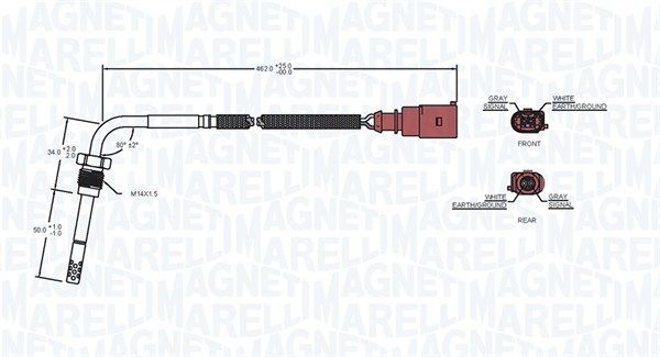 Sensor, Abgastemperatur