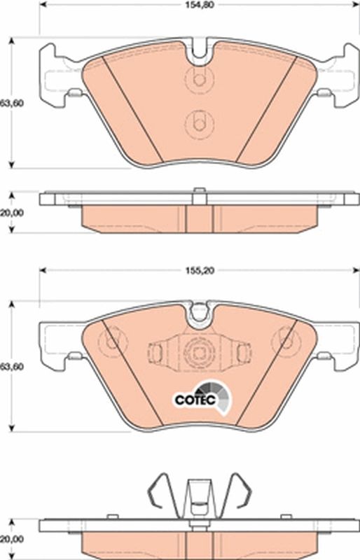 Brake Pad Set, disc brake GDB1810