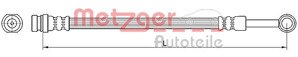 4110564 METZGER fékcső
