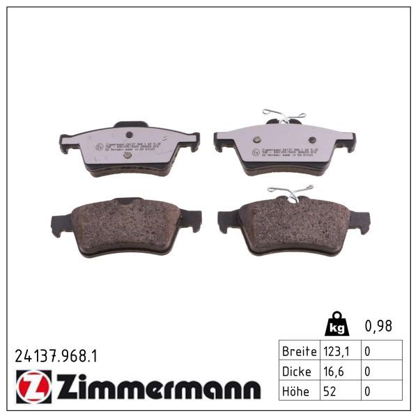 Bremsbelagsatz, Scheibenbremse