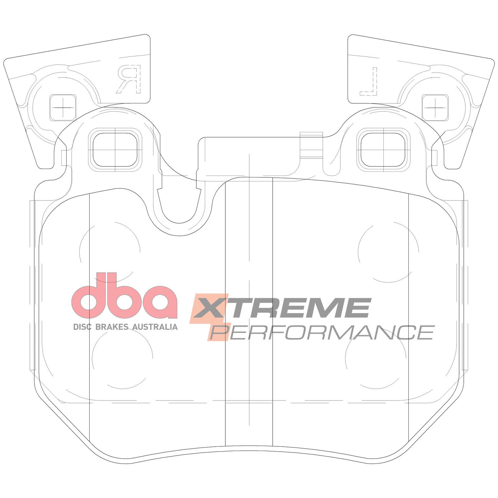 DBA XP XTREME PERFORMANCE BRAKE PADS [ BMW 1 & 3 Series 2004 - 2013 R ] - TecDoc Only