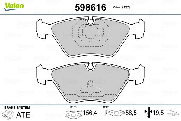 PLAQ FREIN VOLV 850, C70, V70  9900