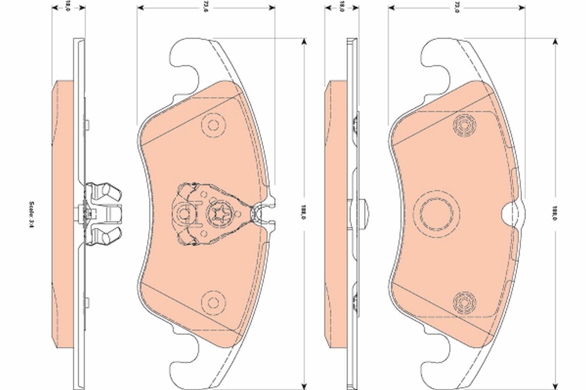 Brake Pad Set, disc brake GDB1833