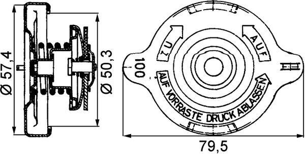 Verschlussdeckel, K&uuml;hler