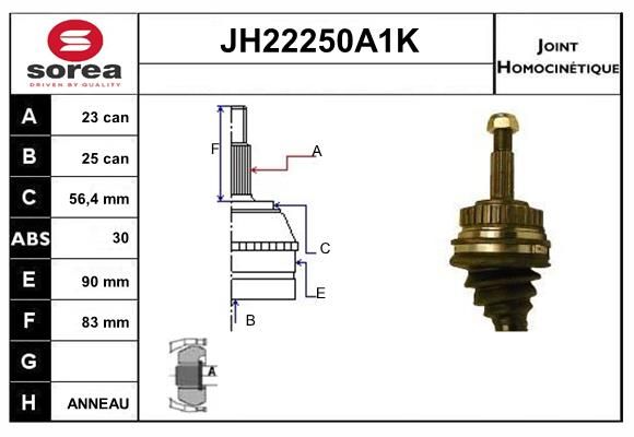 KIT CV JOINT AVEC KR089 - LAGUNA