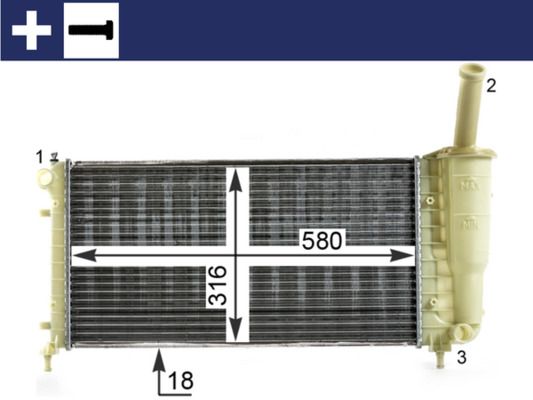 Radiador, refrigeración del motor
