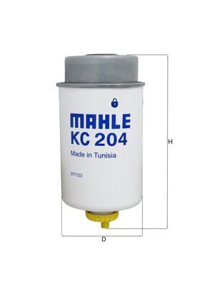 MAHLE KC 204 - Kraftstofffilter