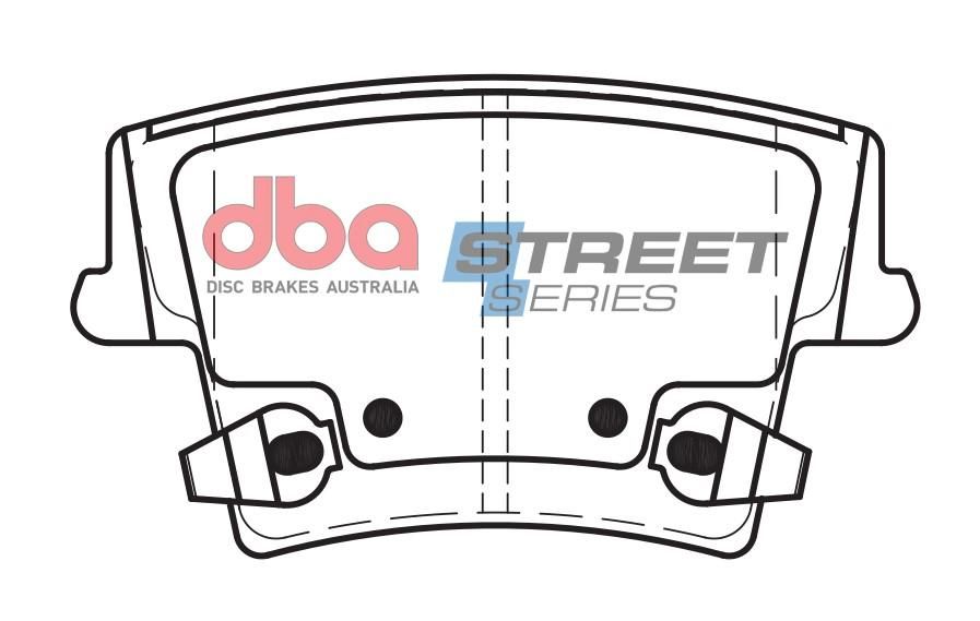 DBA SS STREET SERIES BRAKE PADS [ Chrysler 300C [ Not SRT8 ] 2005-2014 R ] - TecDoc Only