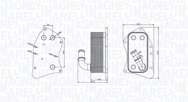MAGNETI MARELLI 350300002300 - Ölkühler, Motoröl