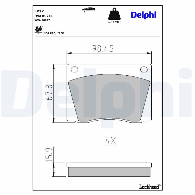 Bremsbelagsatz, Scheibenbremse