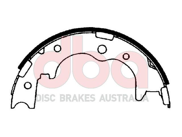 Street Series Brake Shoes [Toyota [2Pcs] Parking Brake 200mm] - TecDoc Only