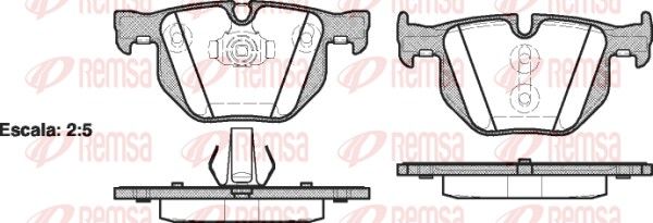 Premium Rear Brake Pad Set Premium Rear Brake Pad Set