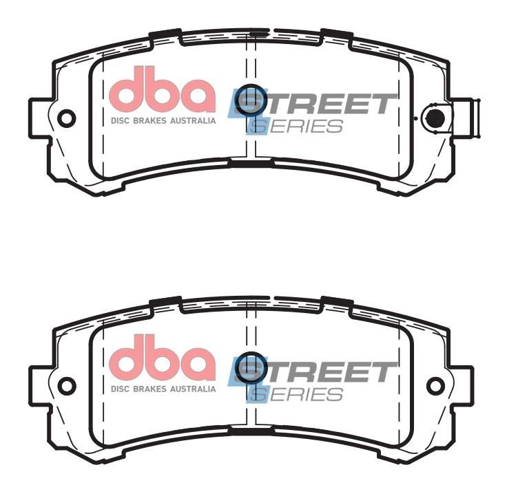 DBA SS STREET SERIES BRAKE PADS [ Nissan Patrol Y61 4.8L / 2002-> R  ] - TecDoc Only