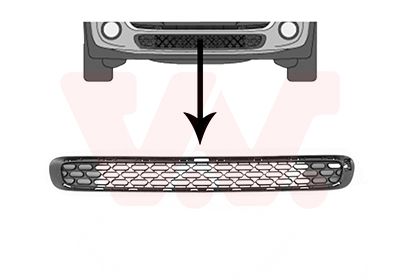 VAN WEZEL 0518590 Ventilation Grilles, bumper