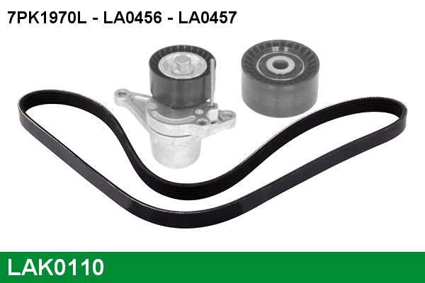 LAK0110 LUCAS hosszbordás szíj készlet