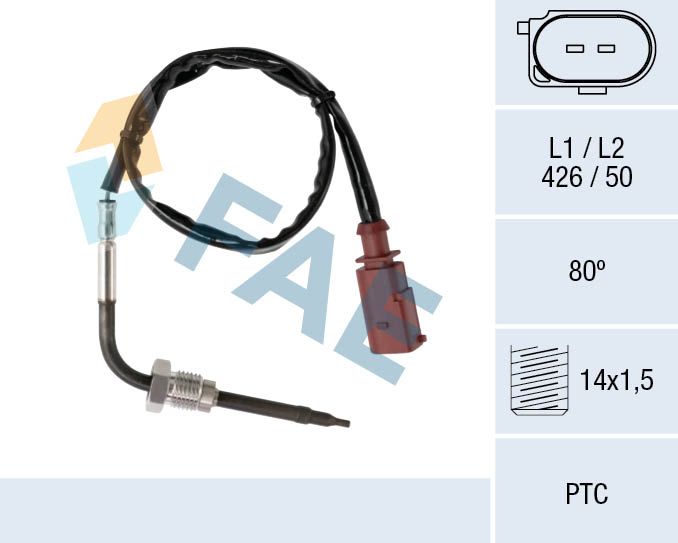 FAE 68036 - Sensor, Abgastemperatur