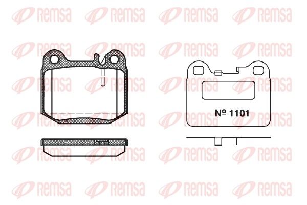 Brake Pad Set, disc brake 0014.40