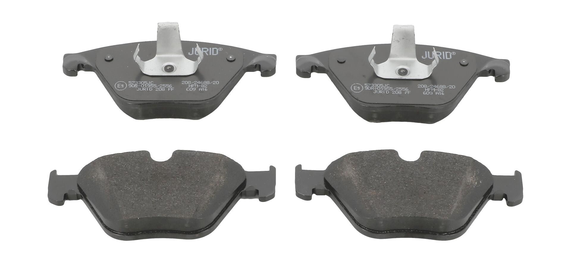 Bremsbelagsatz, Scheibenbremse