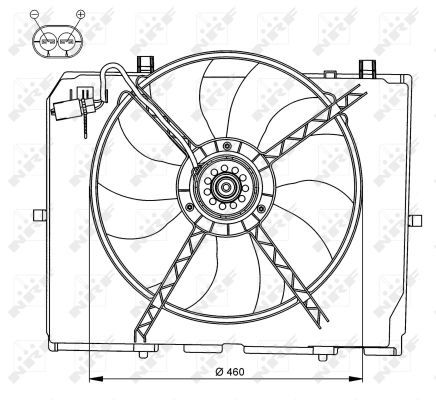 NRF 47066 Fan, engine cooling